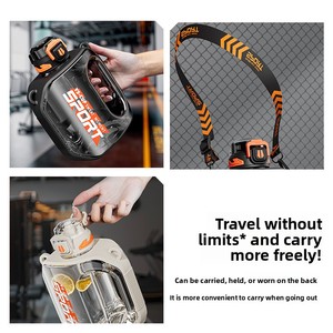 Nouvelle Gourde Sportive Tonton Grande Capacité, Résistante aux Chutes et aux Hautes Températures, avec Couvercle Pop-Up à Touche Unique et Paille Intégrée - Product Image 3
