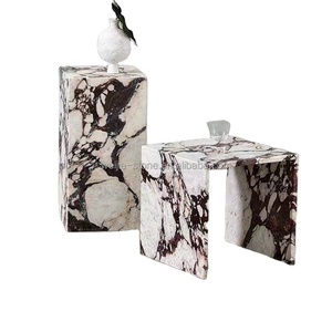 Moderner Couchtisch für das Wohnzimmer mit Marmorplatte aus Naturstein Calacatta Viola im individuellen T-Rahmen-Design, nordisch - Product Image 5