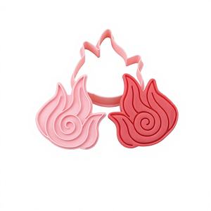 Moules à biscuits 3D de la série Rune : Vent, Feu, Tonnerre, Éclair – Moules à biscuits de dessin animé DIY pour gaufrage de pâte à modeler - Product Image 6