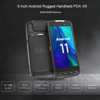 Terminal portable robuste Android 15 GMS WiFi Bluetooth NFC IP65 Lecteur de codes-barres Collecteur de données PDA