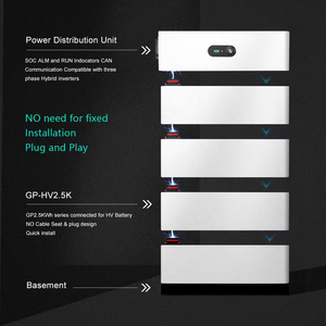 แบตเตอรี่ลิเธียม Growatt Design 240V 288V แบตเตอรี่แรงดันสูง แบตเตอรี่สำรองพลังงาน - Product Image 2