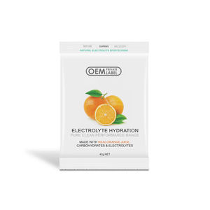 Poudre d'hydratation électrolytique naturelle premium OEM à l'orange avec supplément énergétique de sodium, <span class=keywords><strong>potassium</strong></span>, magnésium et <span class=keywords><strong>calcium</strong></span> - Product Image 2