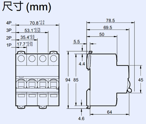 Schneiders Acti9 IC65N ชุด25A 3P 1A 3A 4A 6A 10A 16A 20A 32A ตัดวงจรขนาดเล็ก63A 2A - Product Image 1