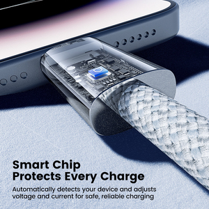 Câble de charge rapide Toocki 27W avec protection par puce intelligente, câble USB-C tressé pour <span class=keywords><strong>iPhone</strong></span> 8-14 Series, charge rapide et transfert de données - Product Image 4