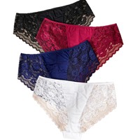 Culottes Grande Taille Femme en Coton Respirant à Séchage Rapide avec Entrejambe Confortable et Dentelle – Grandes Tailles Disponibles