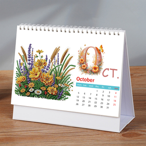Calendrier de l'<span class=keywords><strong>alphabet</strong></span> papillon floral 2026 - 12 pages DIY Diamond Dot Art Craft - Product Image 2