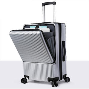 알루미늄 프레임 PC 기내용 캐리어 TSA 잠금장치 20인치 하드케이스 프론트 포켓형 - Product Image 6