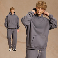 Sweat à capuche ample sur mesure haut de gamme pour homme, couleur unie, ensemble en polaire et épaissi, sweat à capuche imprimé décontracté pour femme