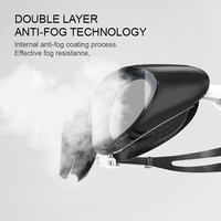 Lunettes de natation pour adultes haut de gamme YL2200, nouvelles, anti-buée, anti-UV, pont nasal intégré, lunettes de natation, design breveté