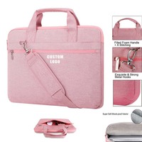 Sac d'ordinateur portable en tissu Oxford imperméable avec logo, personnalisable, pour hommes et femmes, idéal pour l'école et le travail, disponible en tailles 13/14/15/15,6 pouces, avec port USB