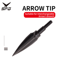 SPG 125 Grain chasse pointe de flèche tir à l'arc têtes larges métal Durable carbone flèche conseils pointe tête extérieur Archer chasseur accessoires