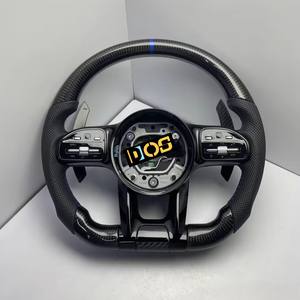 สำหรับ Mercedes-Benz 2015-2021พวงมาลัยหนังหรูหราปรับแต่งได้พอดีกับ W205 W213 GLA <span class=keywords><strong>S</strong></span> E-Class <span class=keywords><strong>A35</strong></span> C63 GT <span class=keywords><strong>AMG</strong></span> - Product Image 4