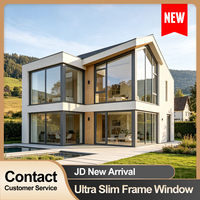 Ventanas Panorámicas de Aluminio con Rotura de Puente Térmico para Villas de Alta Gama, con Triple Vidrio Aislante, Diseño Moderno, Calificadas por Energy Star