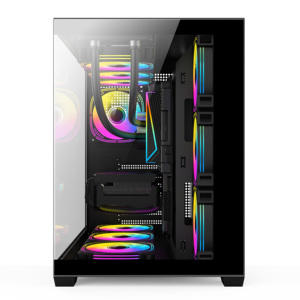 High-Airflow Black ATX PC <strong>Case</strong> 175mm <strong>CPU</strong> Cooler Support 7-Slot <strong>Vertical</strong> GPU 400mm &amp; Triple 360mm Radiator Front USB 3.0 - Product Image 3