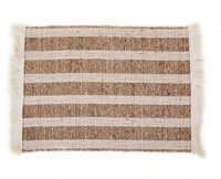 Napperons tissés rectangulaires, tapis de Table en herbe de mer naturelle pour Table à manger