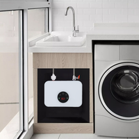 Chauffe-eau électrique instantané 220-240V 3.5KW, commande tactile, étanche IPX4, affichage LED, compact, gain de place, salle de bain