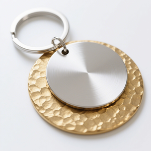 Phụ kiện kim loại tùy chỉnh, chống nước, hợp kim kẽm mạ vàng, thép không gỉ, nhãn móc khóa chuyên nghiệp với bề mặt chạm khắc - Product Image 2