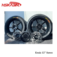 Roue Supermoto KABIN noire de 12 pouces, pneu Kenda 90/90-12, jante Yozma Tuttio, accessoires pour moto Sur Ron E-Dirt Bike