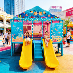 Trampolín Musical para Niños con Toboganes Dobles, Luces LED, Casa <span class=keywords><strong>de</strong></span> Brinco para Interiores y Exteriores, para Fiestas <span class=keywords><strong>de</strong></span> Cumpleaños Infantiles - Product Image 6