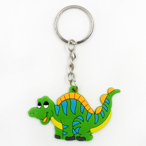 12 estilos de llaveros Super lindo epoxi PVC colgantes regalos de fiesta accesorios de dinosaurio de dibujos animados - Product Image 5
