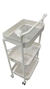 Modern Stainless Steel Foldable Cart Foldable Kitchen Gadgets 3 Layers Sample Available Easy Bulk Order Premium Folding Cart - Product Image 2