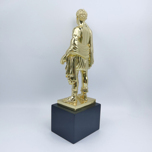 Commercio all'ingrosso della fabbrica Septimius oro lucido incisione figurina in metallo artigianato arte souvenir trofei per la coppa dell'Europa occidentale - Product Image 2
