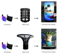 Módulo de Pantalla LED Flexible P2.5 Filmbase, Pantalla Interior Ultrafina y Flexible para Video Wall Curvo y Señalización Digital Comercial