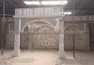 Outdoor <b>Wedding</b> Durable Fiber Reinforced Plastic Mandap Setup Aaina Mahal Theme Custom Packaging Shobha Jain Impex SEA Shipping - Product Image 3