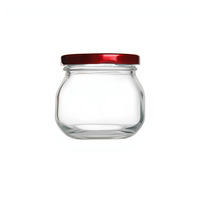 Bocaux en verre Paragon de 200ml les plus vendus-de qualité alimentaire pour jus de gelée de bonbons aux épices-Capuchon en métal sécurisé-Fournir une personnalisation