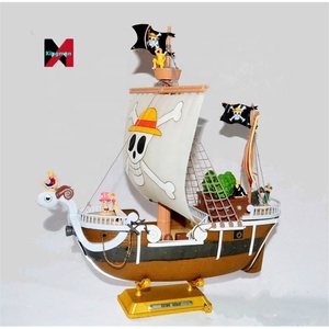 Sombrero de paja de una pieza Crew Thousand Sunny Going Merry Barco Pirata estatua modelo en caja coleccionable pantalla <span class=keywords><strong>Anime</strong></span> ornamento - Product Image 6