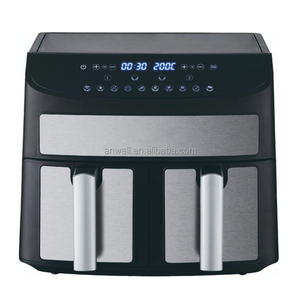 ANWELL <span class=keywords><strong>Friteuse</strong></span> à air <span class=keywords><strong>électrique</strong></span> intelligente avec écran tactile : Grande capacité, double panier, best-seller, design multifonctionnel <span class=keywords><strong>pour</strong></span> la maison - Product Image 1