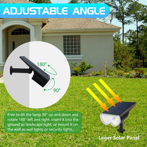 Projecteur de paysage solaire de qualité supérieure blanc chaud lampes de jardin solaires extérieur étanche led appliques murales extérieures pour jardin - Product Image 6