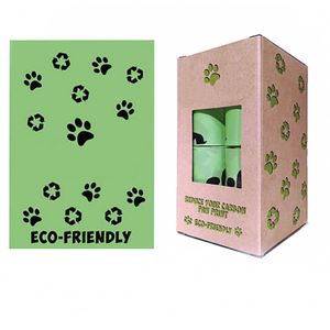 Sacs à déchets biodégradables écologiques personnalisés en gros pour chiens de compagnie, sacs à excréments de chien compostables écologiques - Product Image 4