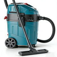 Extracteur de poussière industriel pour la construction, 1400W, double cyclone, filtre HEPA, sans sac, forte aspiration, aspirateur commercial pour atelier, 9 gallons