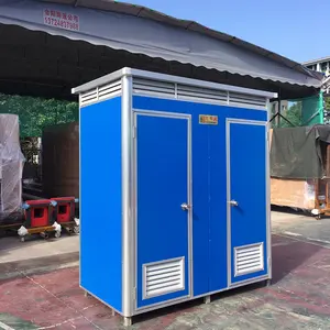Kamar Mandi Luar Ruangan WC Kimia Toilet EPS Warna Baja Papan Komposit Prefab Toilet Portabel Mobile