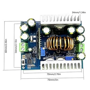 Dc Dc Converter 500W 18A Adjustable Voltage Current Step <b>Down</b> Module 12-95V To 1.5-90V Off Board - Product Image 2