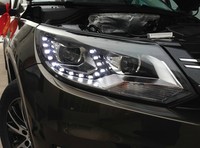 Phares assemblage phare LED pour VW nouveau pour Tiguan lampe frontale LED projecteur lentille 2013 TLZ