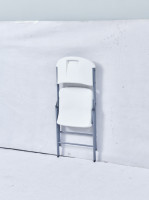 Chaises Pliantes en Plastique Blanc pour Mariage et Événements pas Cher Vente en Gros Meubles de Jardin Extérieur Camping Chaise Pliante