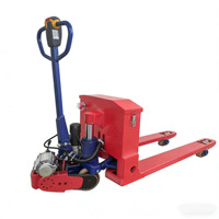 Chariot à palettes électrique portable chinois de 2 tonnes, batterie au lithium, construction en acier au manganèse, 1200W 48V60A, garantie 1 an, utilisation domestique