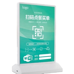 A4 Rechargeable Table Stand LED <strong>Light</strong> <strong>Box</strong> 8-12h Endurance IP20 Store Sign Holders Glass Photo <strong>Frame</strong> Advertising Display for - Product Image 2
