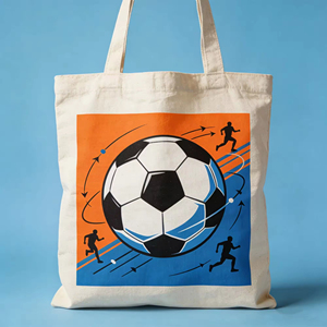 Borsa <span class=keywords><strong>Personalizzata</strong></span> per Squadra di Calcio <span class=keywords><strong>con</strong></span> <span class=keywords><strong>Nome</strong></span> e Numero Personalizzati, Pieghevole in Stile Canvas - Product Image 5