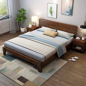 Cama Moderna Minimalista Nórdica de Madera Maciza, Cama Doble para Dormitorio COLS, Cama Doble de 1.8 Metros COLS - Product Image 3