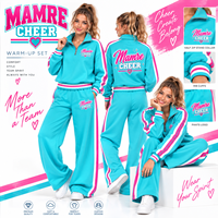 Ensemble de survêtement personnalisé pour femmes, idéal pour les équipes de cheerleading et de danse, sweat-shirt et pantalon personnalisés