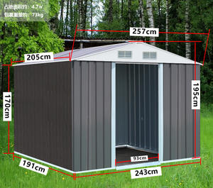 Armadietti <span class=keywords><strong>per</strong></span> <span class=keywords><strong>balconi</strong></span> da giardino, facile e comodo, Mobile, sala da pranzo, sala <span class=keywords><strong>per</strong></span> attrezzi da esterno, <span class=keywords><strong>ferro</strong></span> <span class=keywords><strong>in</strong></span> acciaio - Product Image 4