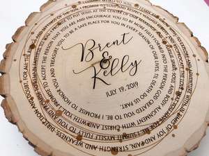 Hot Selling personal isierte europäische Stil Hochzeit Name Tisch karte Holzhandwerk Hochzeits karten Luxus Einladung - Product Image 4