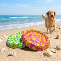 Disque volant pour chien en mousse EVA écologique de 21 cm, jouet à mâcher bidirectionnel, indestructible, anti-ennui, tendance et populaire, vente en gros usine