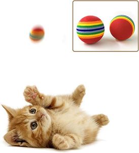 Pelota Arcoíris, Pelota Elástica Colorida y Silenciosa para Gatos, Divertida Pelota Arcoíris para Gatos - Product Image 4
