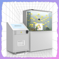 Kiosque photo DSLR JIPAI sur le thème de l'aquarium, avec système de paiement intégré, pour location en centre commercial