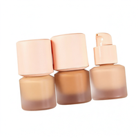 Fond de teint liquide mat imperméable de haute qualité, sans logo, logo personnalisé, formule douce longue durée, éclaircissant, blanchissant, 15 ml
