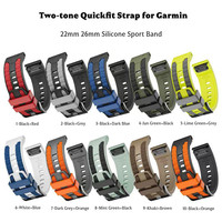 Tali Jam Tangan Pintar Sport Silikon 26mm 22mm untuk Garmin Fenix 8 Pro E 7X 6 5X Tactix Instinct Forerunner 970 965